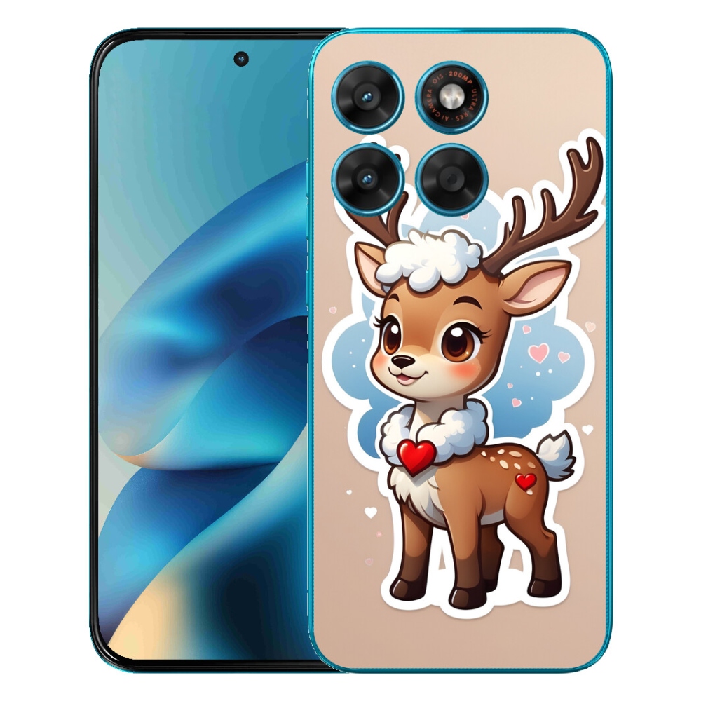 Gélový obal mmCase pre Motorola Moto G87/G77/G67 – kreslený sob