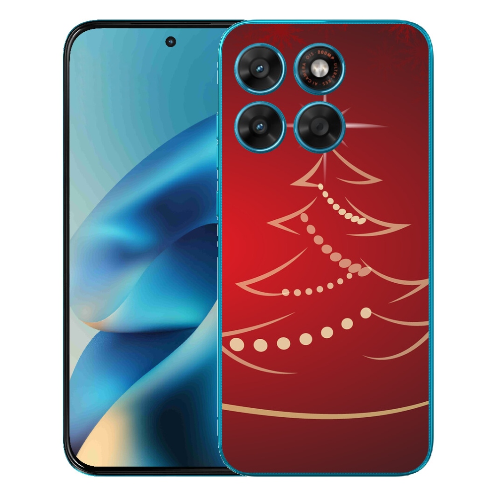 Gélové puzdro mmCase pre Motorola Moto G87/G77/G67 – kreslený vianočný stromček