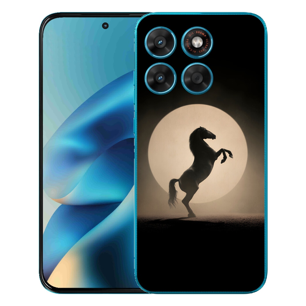 Gélový obal mmCase pre Motorola Moto G87/G77/G67 – silueta koňa
