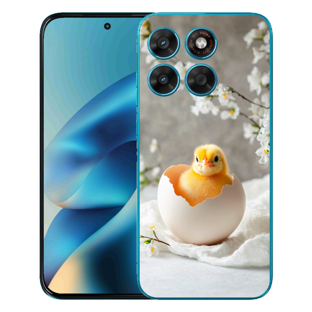 Gélový obal mmCase pre Motorola Moto G87/G77/G67 – kuriatko
