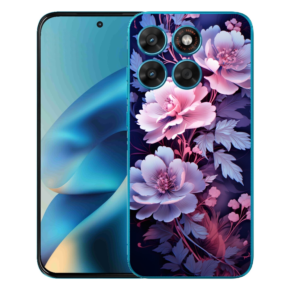 Gélový obal mmCase pre Motorola Moto G87/G77/G67 – kvety 11