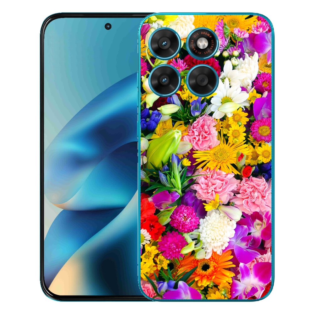 Gélový obal mmCase pre Motorola Moto G87/G77/G67 – kvety 12