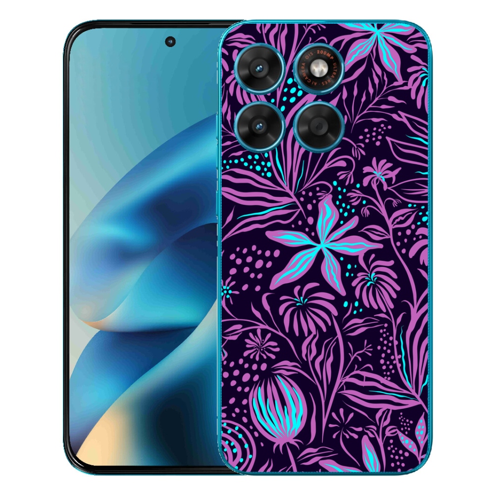 Gélový obal mmCase pre Motorola Moto G87/G77/G67 – kvety 2