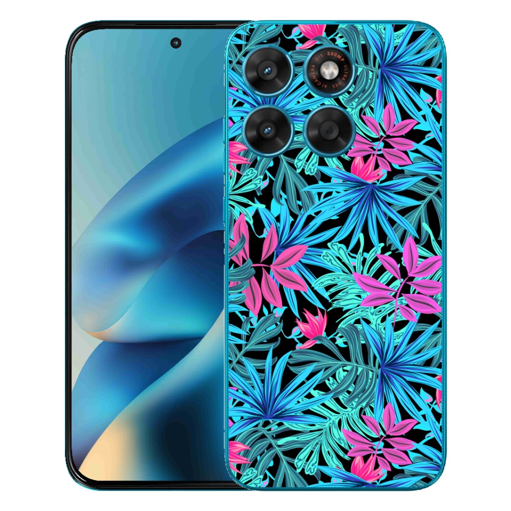 Gélový obal mmCase pre Motorola Moto G87/G77/G67 – kvety 3