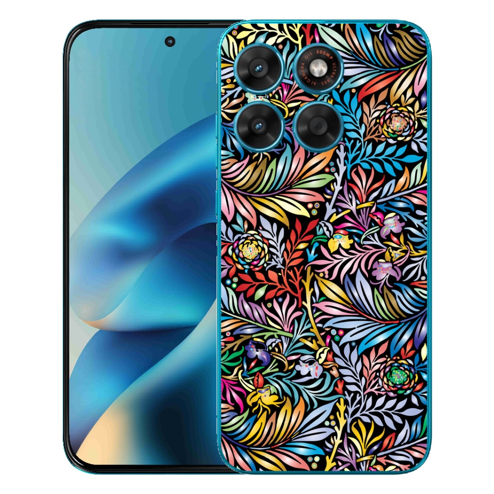Gélový obal mmCase pre Motorola Moto G87/G77/G67 – kvety 5