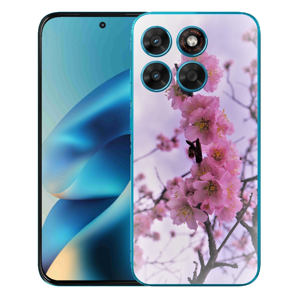 Gélový obal mmCase pre Motorola Moto G87/G77/G67 – kvety 7