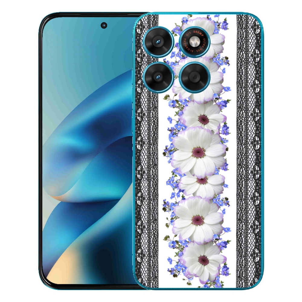 Gélový obal mmCase pre Motorola Moto G87/G77/G67 – kvety 8