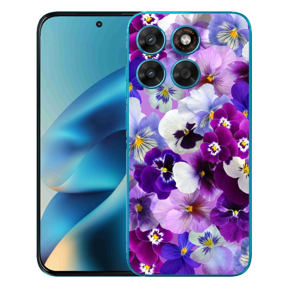 Gélový obal mmCase pre Motorola Moto G87/G77/G67 – kvety 9