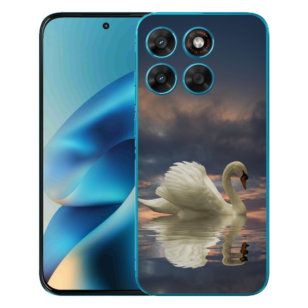 Gélový obal mmCase pre Motorola Moto G87/G77/G67 – labuť