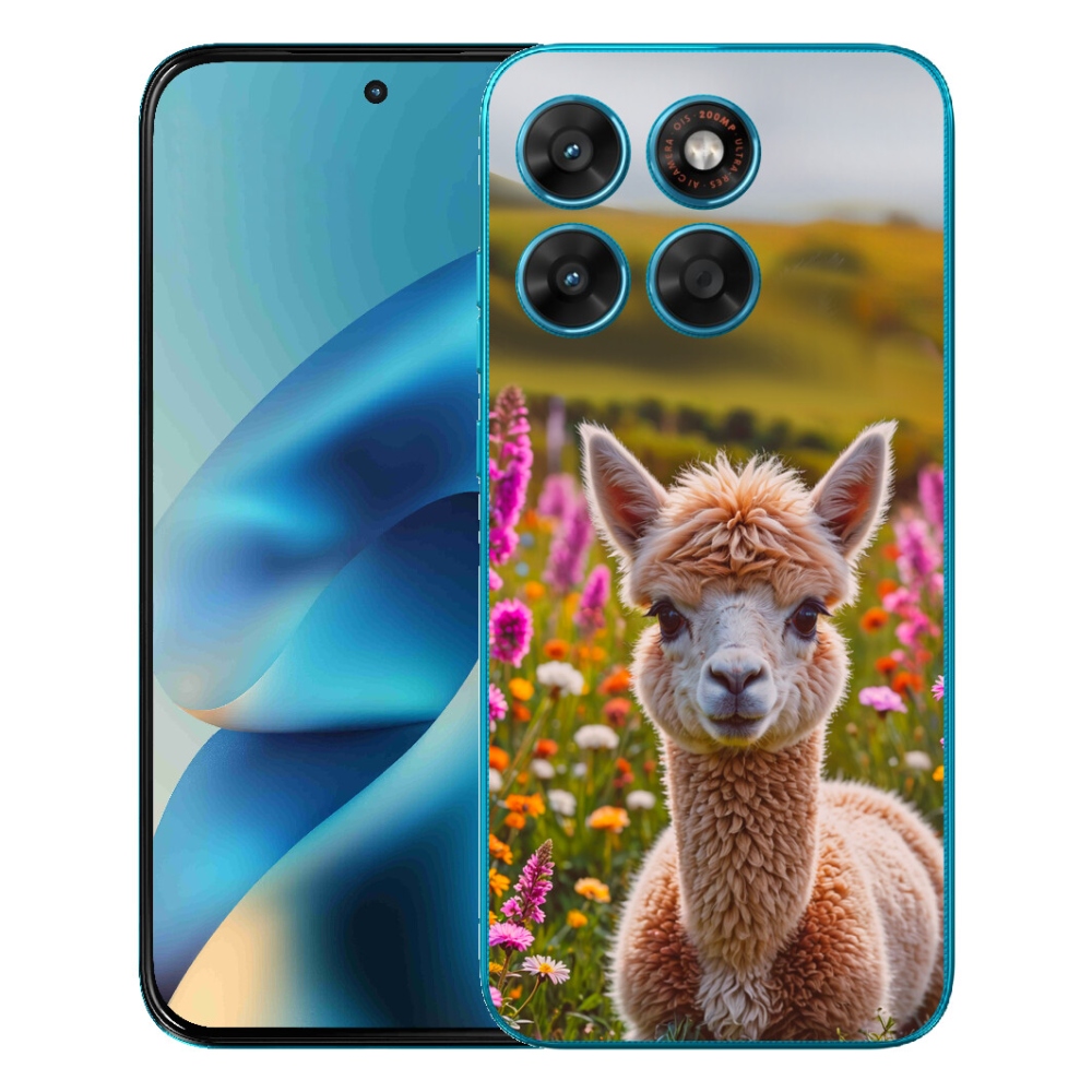 Gélový obal mmCase pre Motorola Moto G87/G77/G67 – lama na lúke