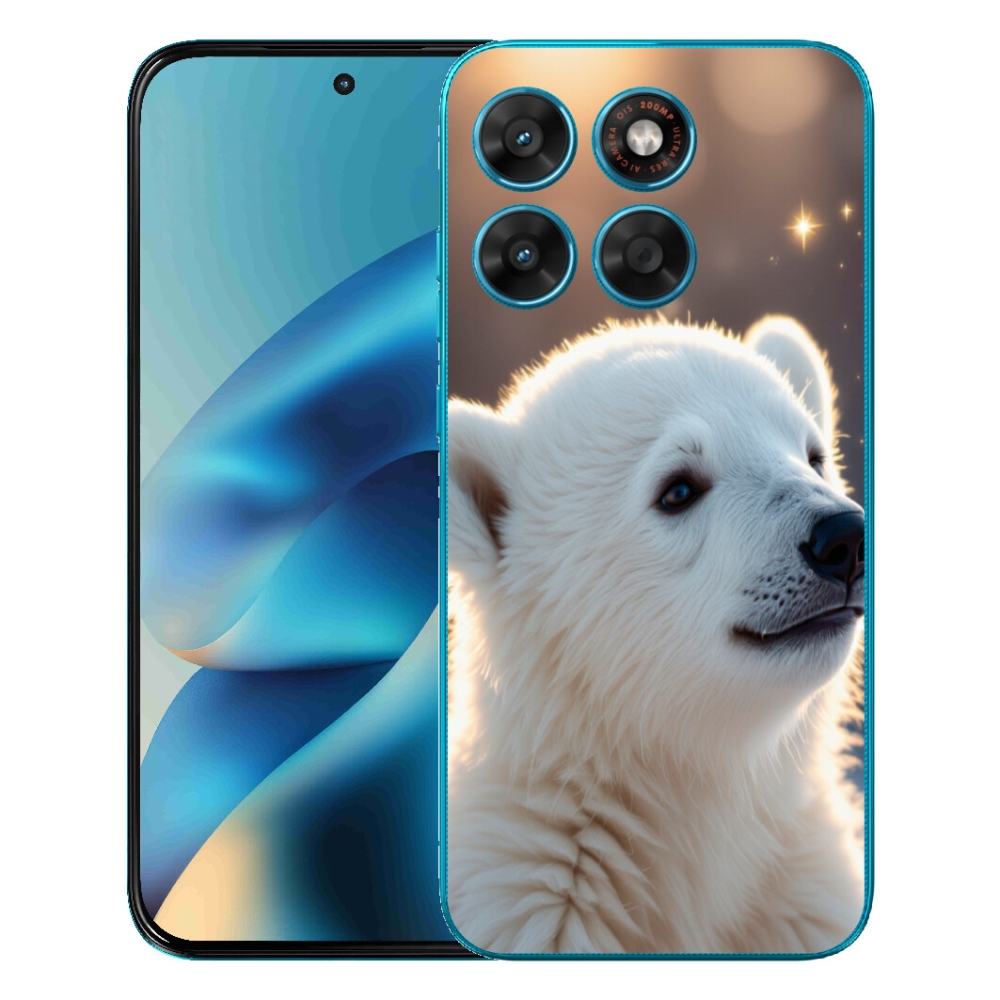 Gélový obal mmCase pre Motorola Moto G87/G77/G67 – ľadový medveď