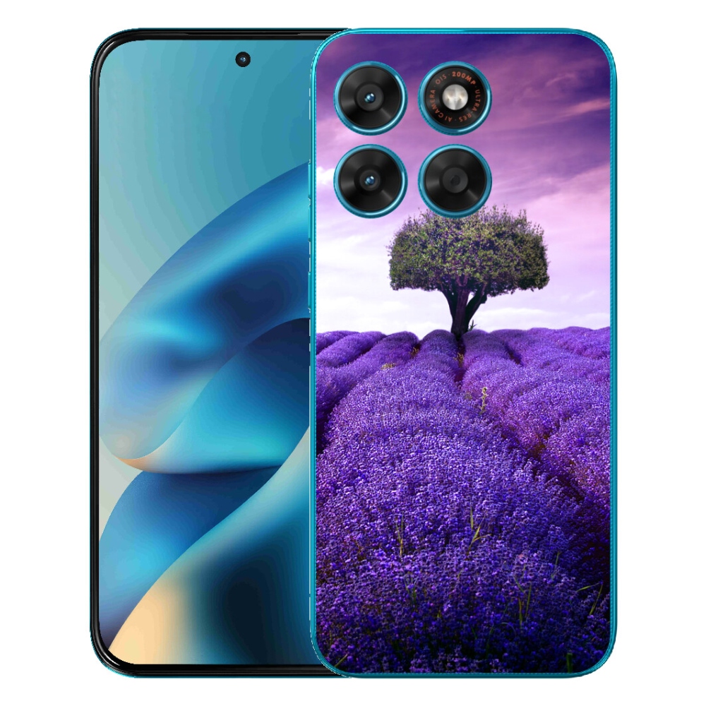 Gélový obal mmCase pre Motorola Moto G87/G77/G67 – levanduľová lúka