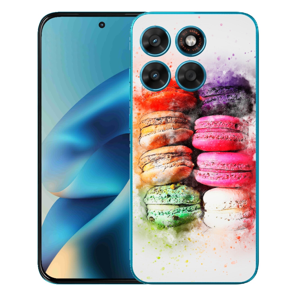 Gélový obal mmCase pre Motorola Moto G87/G77/G67 – makrónky