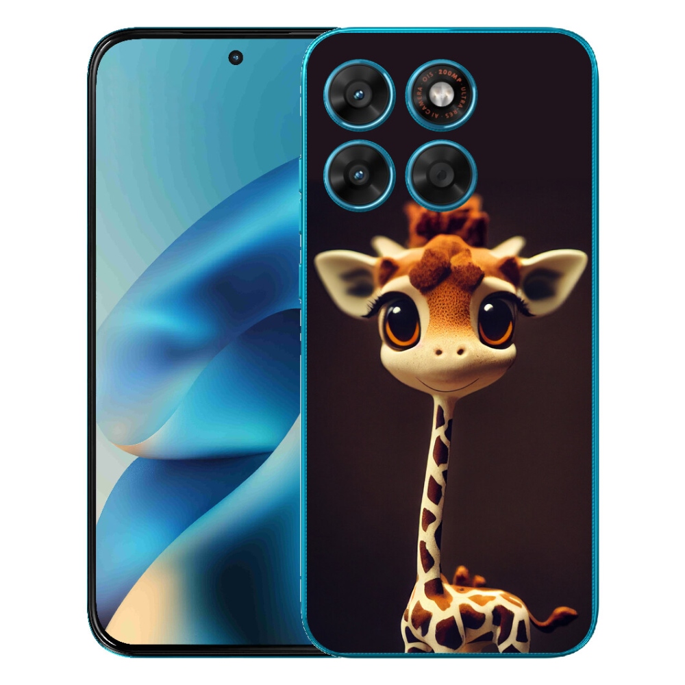 Gélový obal mmCase pre Motorola Moto G87/G77/G67 – malá žirafa