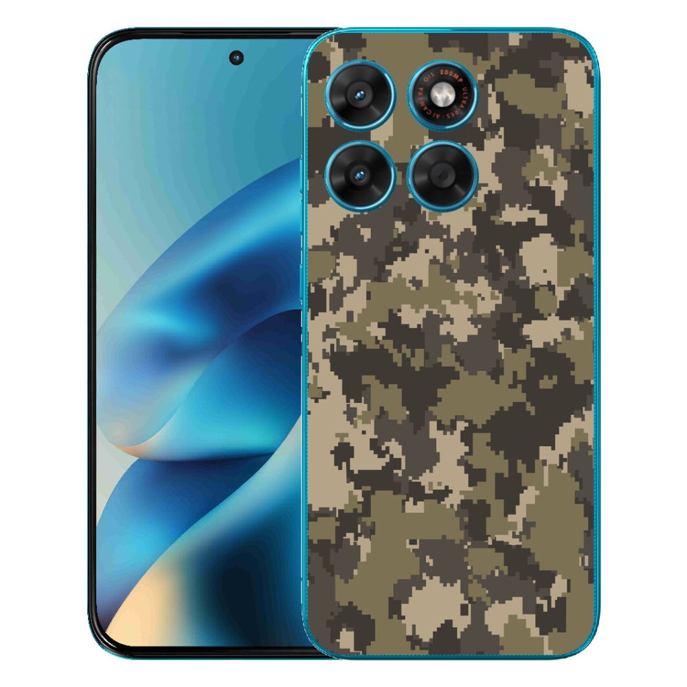 Gélové puzdro mmCase pre Motorola Moto G87/G77/G67 – maskovací vzor 12