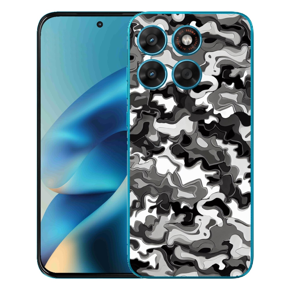 Gélové puzdro mmCase pre Motorola Moto G87/G77/G67 – maskovací vzor 3