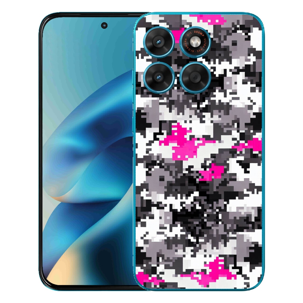 Gélové puzdro mmCase pre Motorola Moto G87/G77/G67 – maskovací vzor 4