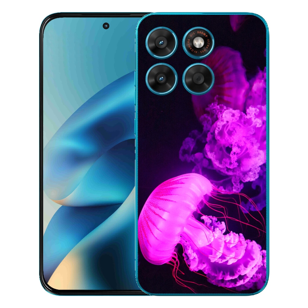 Gélové puzdro mmCase pre Motorola Moto G87/G77/G67 – medúza 1
