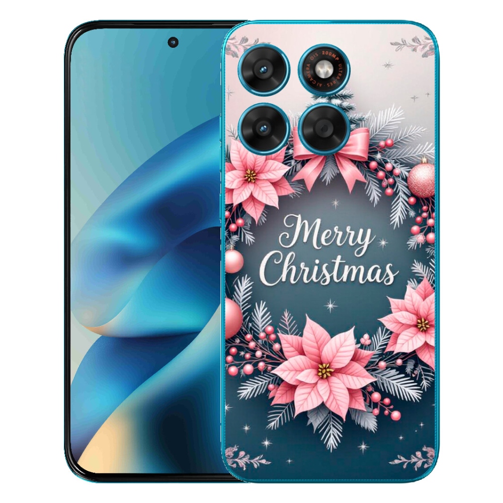 Gélový obal mmCase pre Motorola Moto G87/G77/G67 – veselé Vianoce