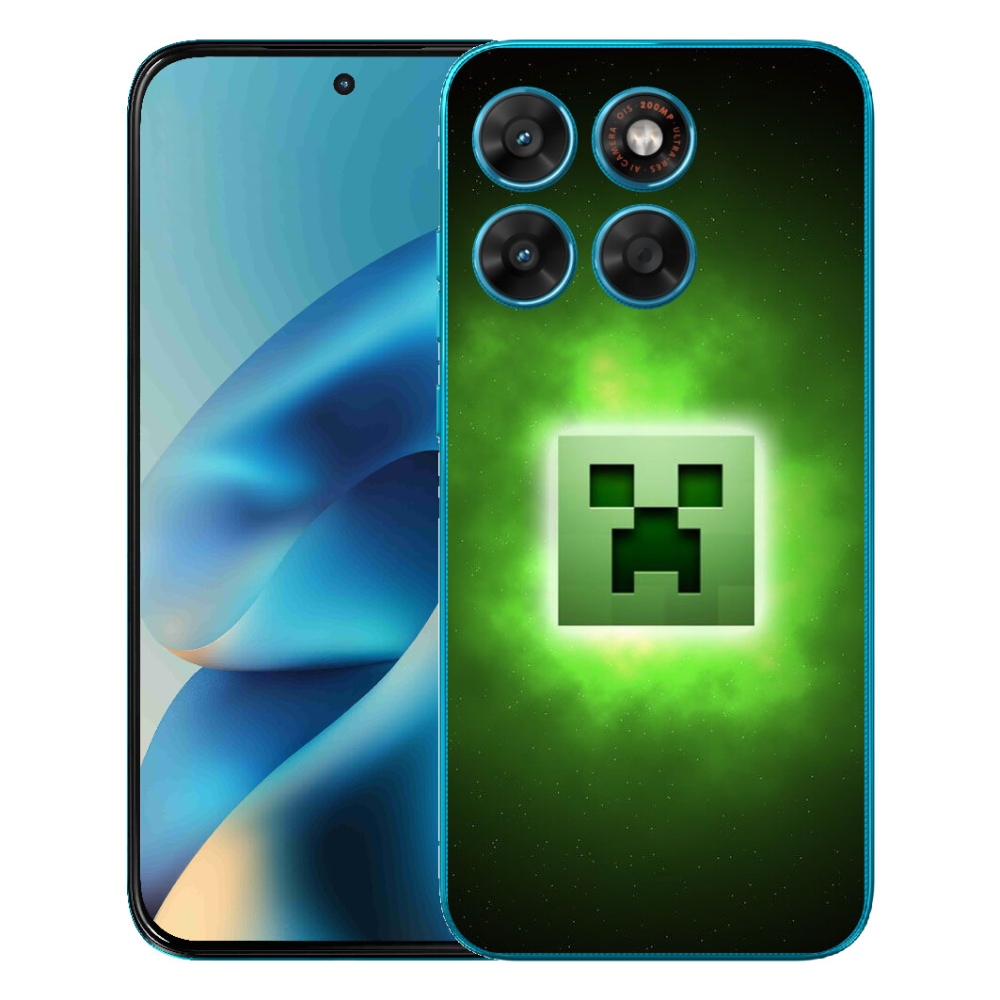 Gélový obal mmCase pre Motorola Moto G87/G77/G67 – minecraft
