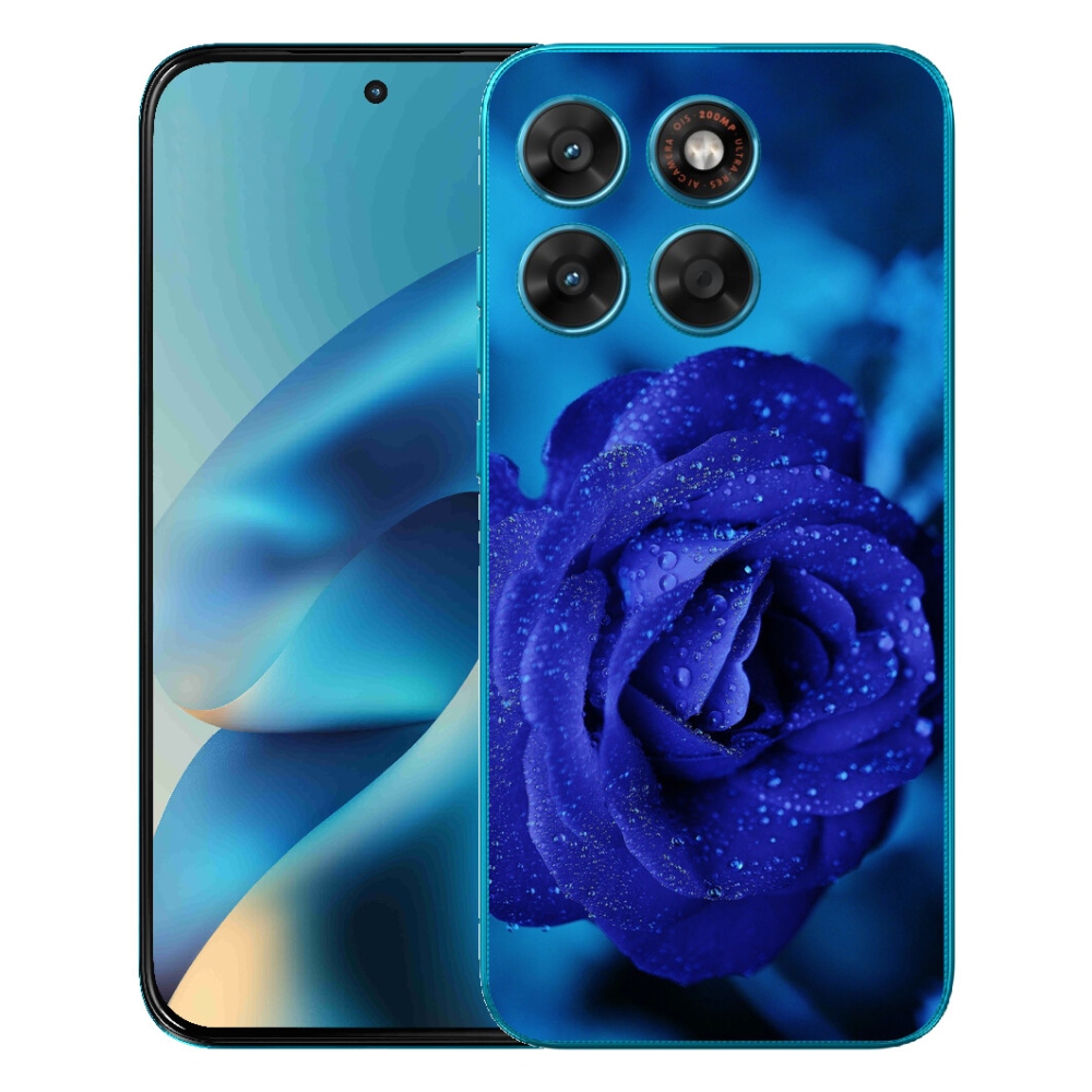 Gélový obal mmCase pre Motorola Moto G87/G77/G67 – modrá ruža