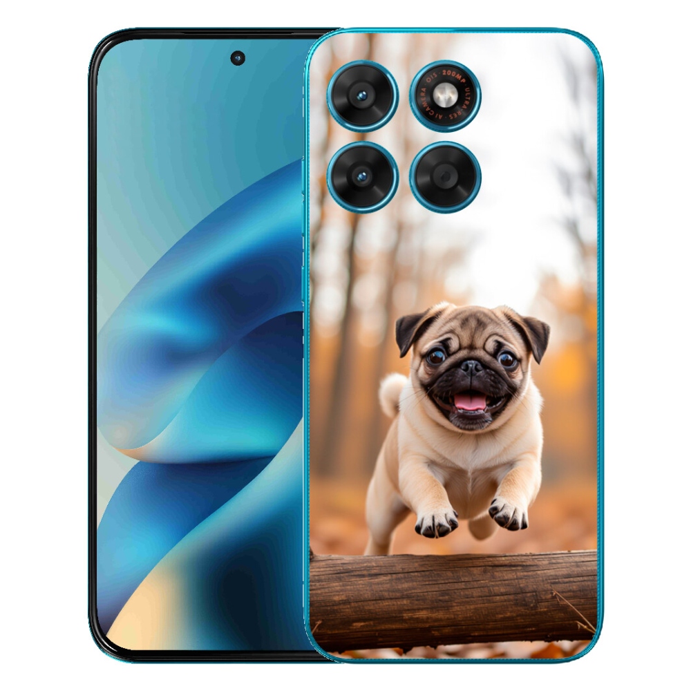 Gélový obal mmCase pre Motorola Moto G87/G77/G67 – mops 2