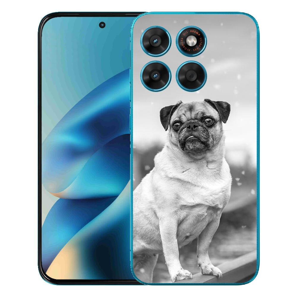 Gélový obal mmCase pre Motorola Moto G87/G77/G67 – mops