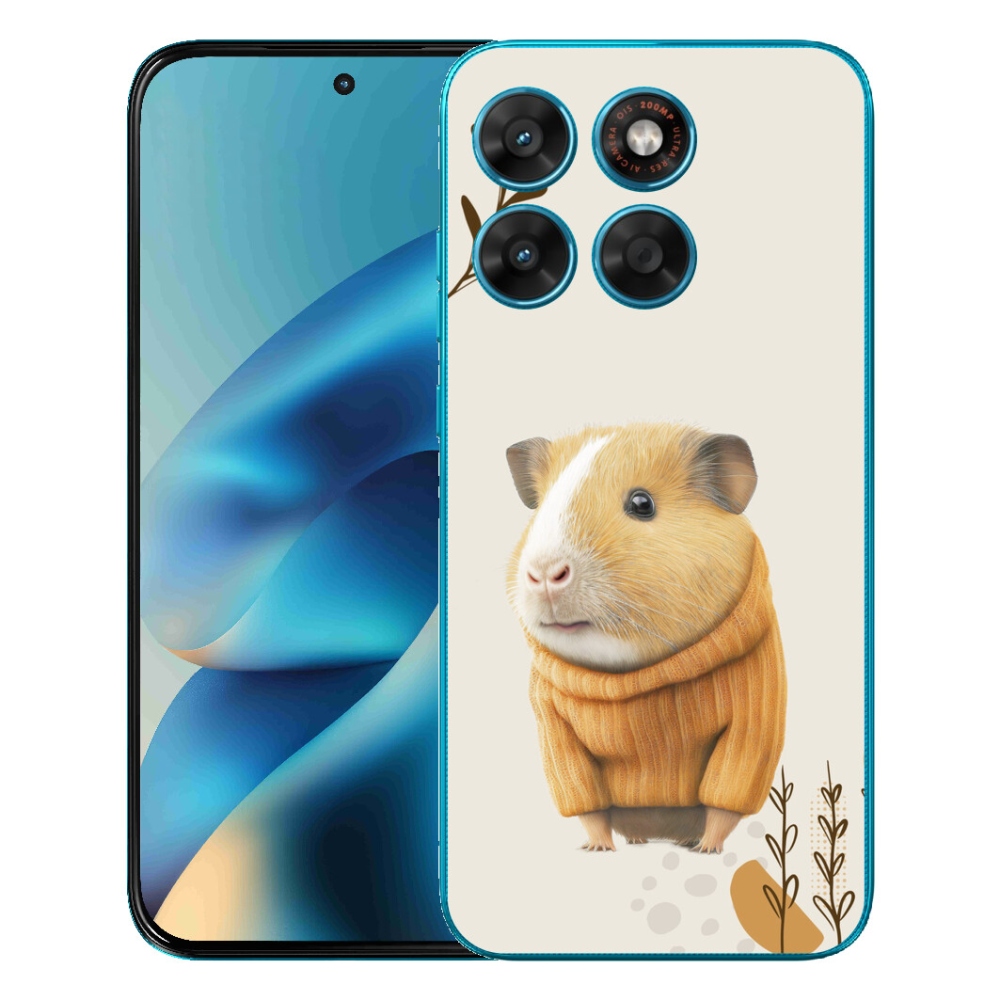 Gélový obal mmCase pre Motorola Moto G87/G77/G67 – morča v svetri