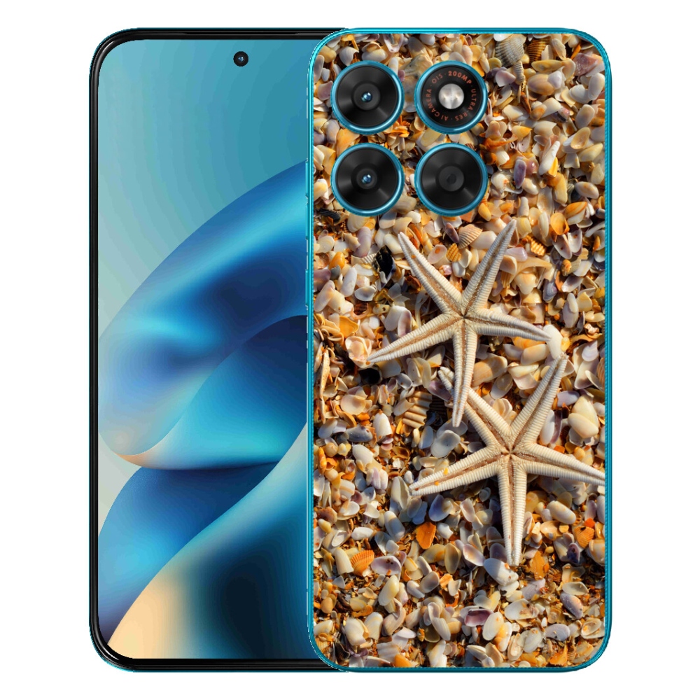 Gélový obal mmCase pre Motorola Moto G87/G77/G67 – morské hviezdice