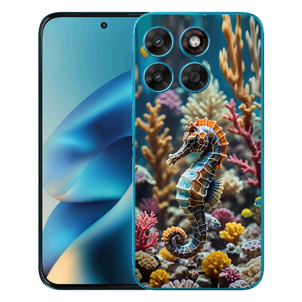 Gélové puzdro mmCase pre Motorola Moto G87/G77/G67 – morský koník 2