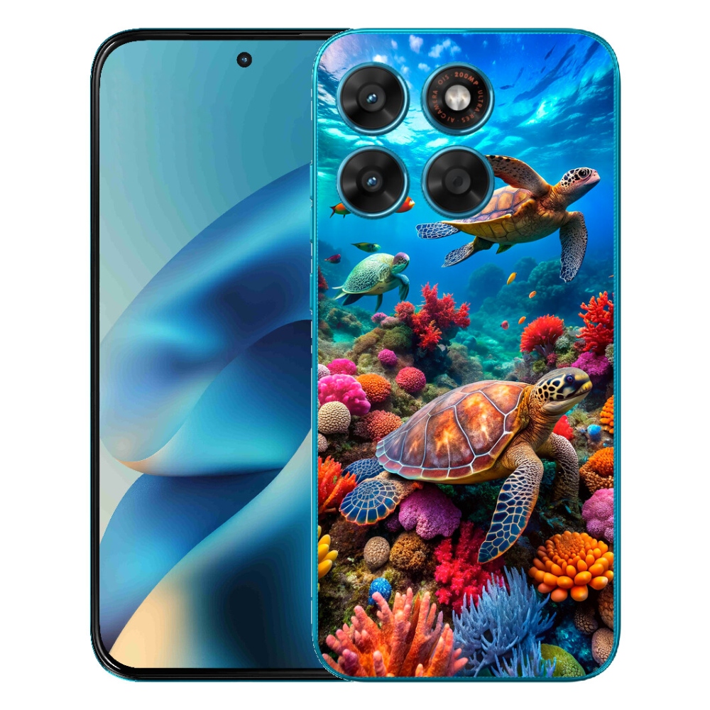 Gélový obal mmCase pre Motorola Moto G87/G77/G67 – Morský svet 2