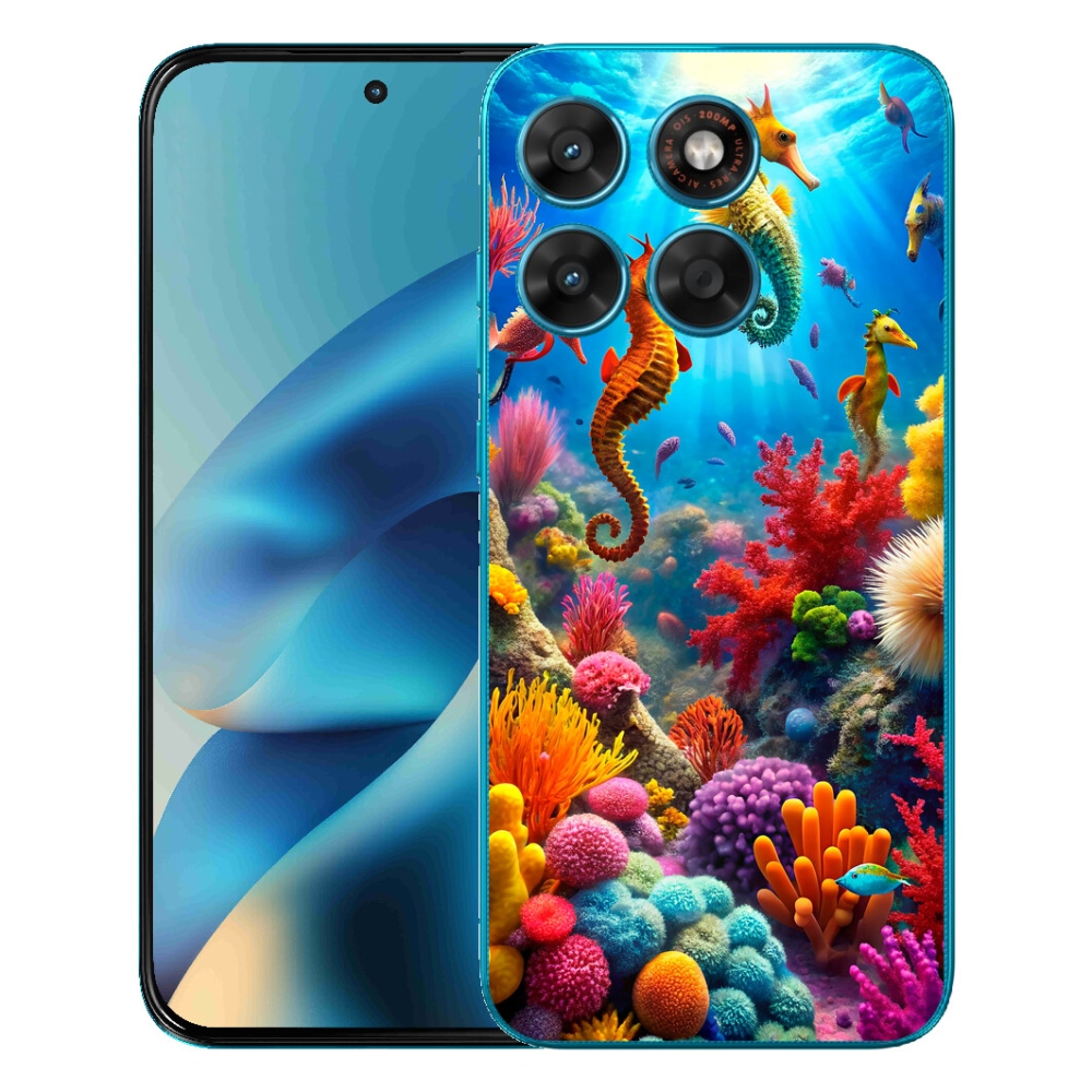 Gélový obal mmCase pre Motorola Moto G87/G77/G67 – Morský svet 3