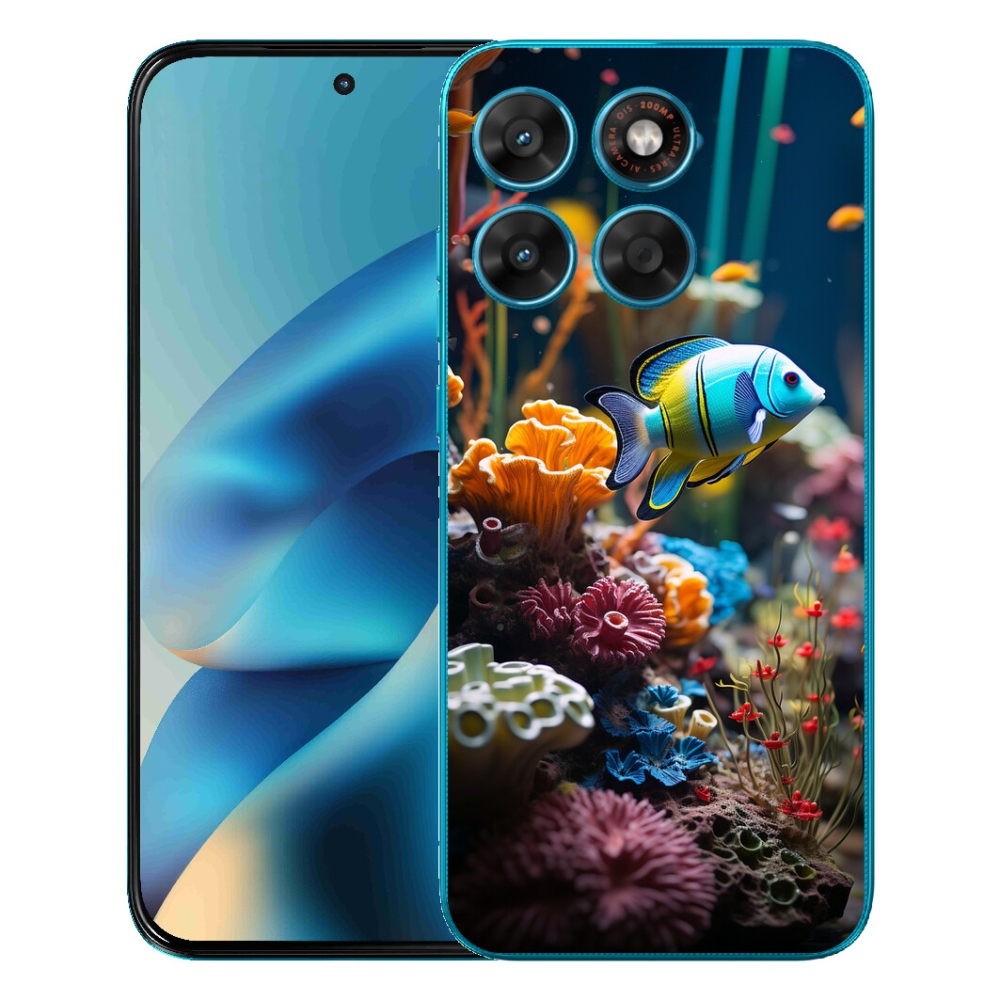 Gélový obal mmCase pre Motorola Moto G87/G77/G67 – Morský svet 5