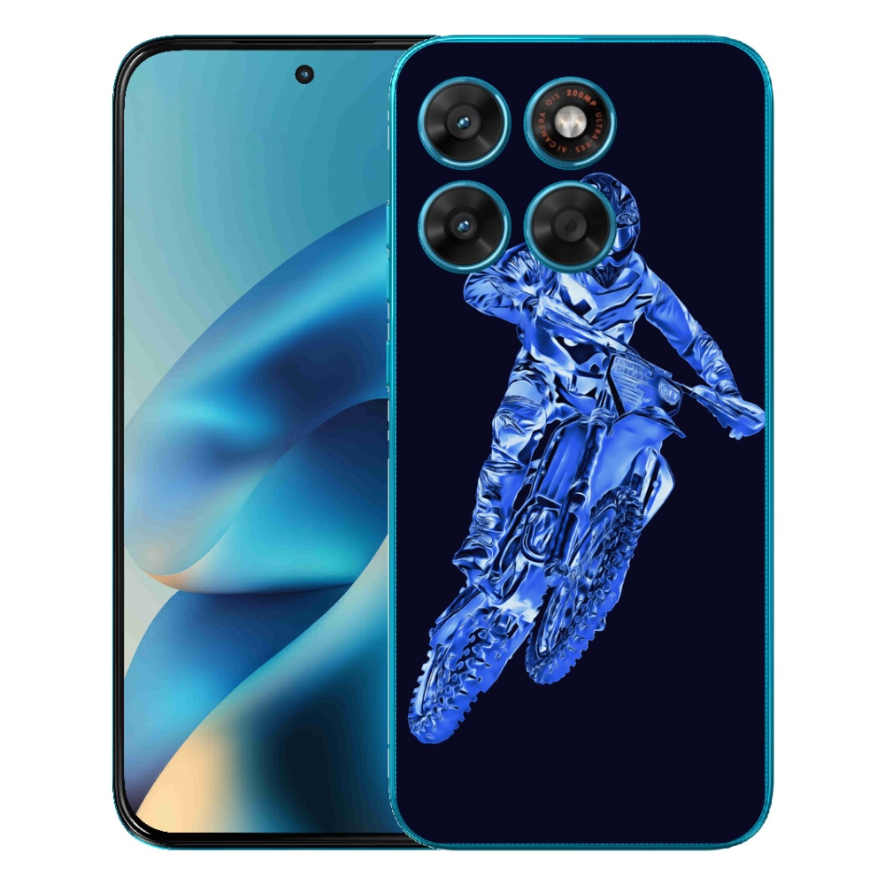 Gélový obal mmCase pre Motorola Moto G87/G77/G67 – motocross 1