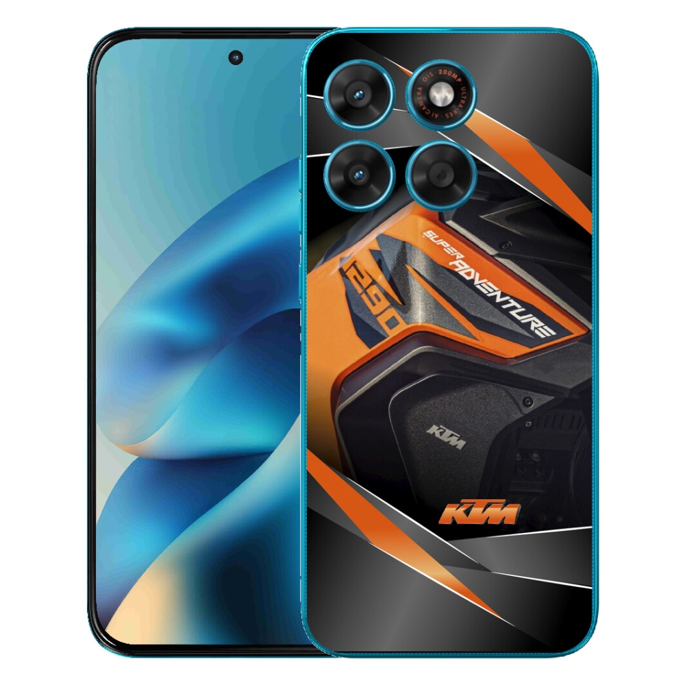 Gélový obal mmCase pre Motorola Moto G87/G77/G67 – motocykel KTM