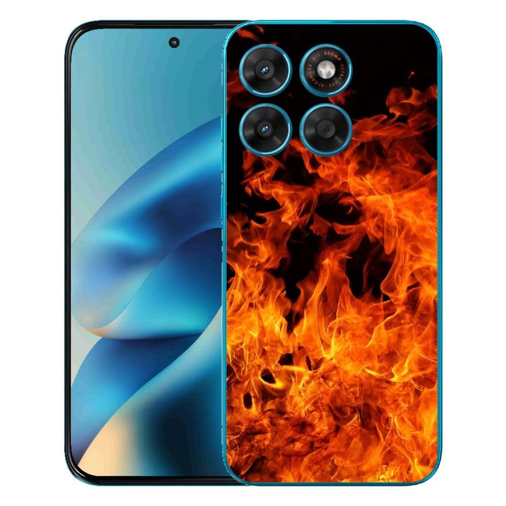 Gélový obal mmCase pre Motorola Moto G87/G77/G67 – hudobník a oheň