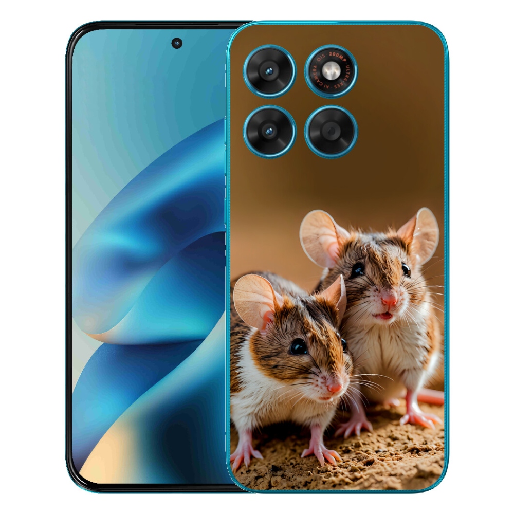 Gélový obal mmCase pre Motorola Moto G87/G77/G67 – duo myší