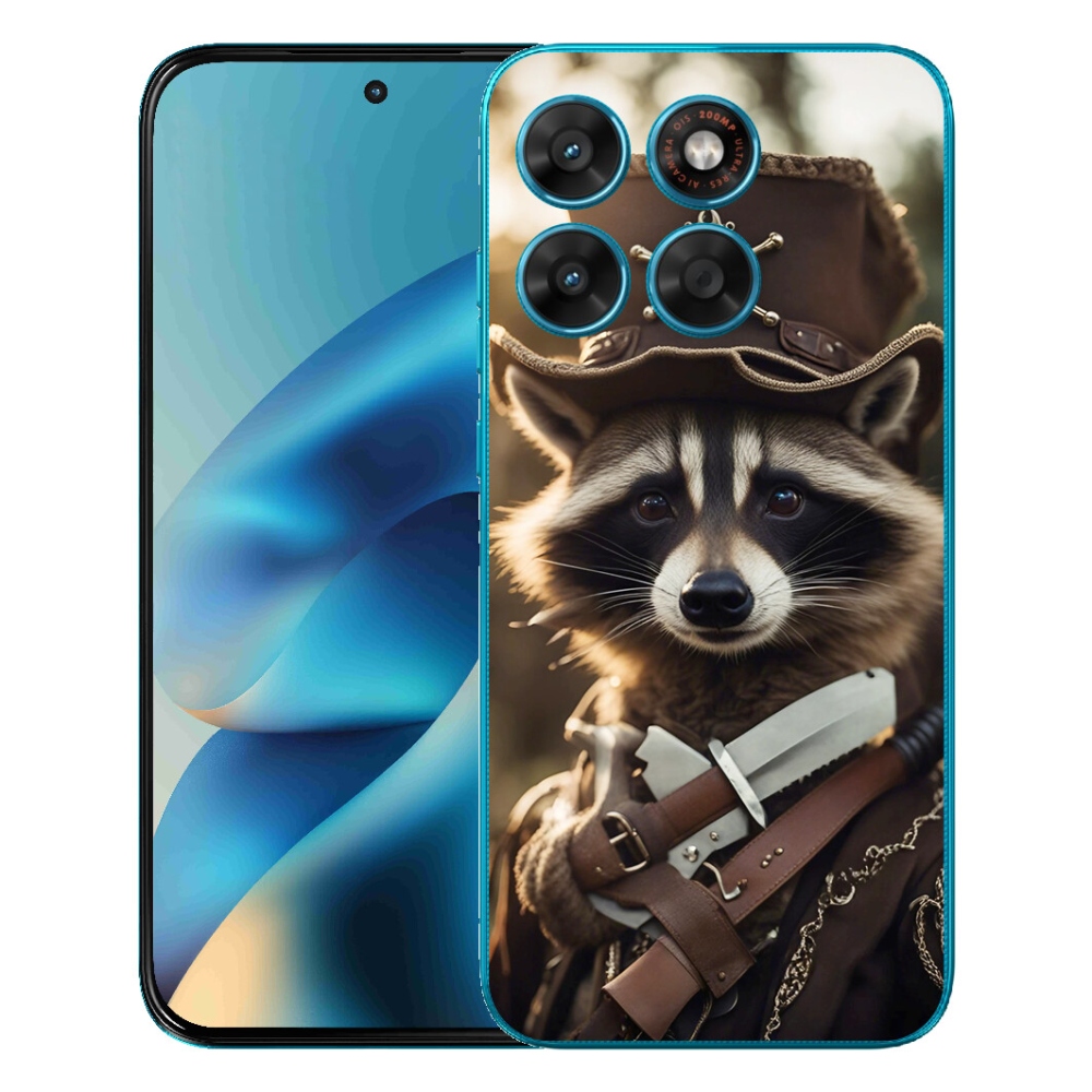Gélový obal mmCase pre Motorola Moto G87/G77/G67 – mýval v uniforme
