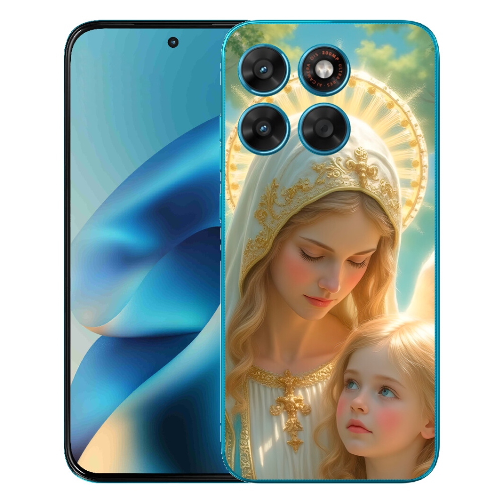 Gélový obal mmCase pre Motorola Moto G87/G77/G67 – náboženský motív 2