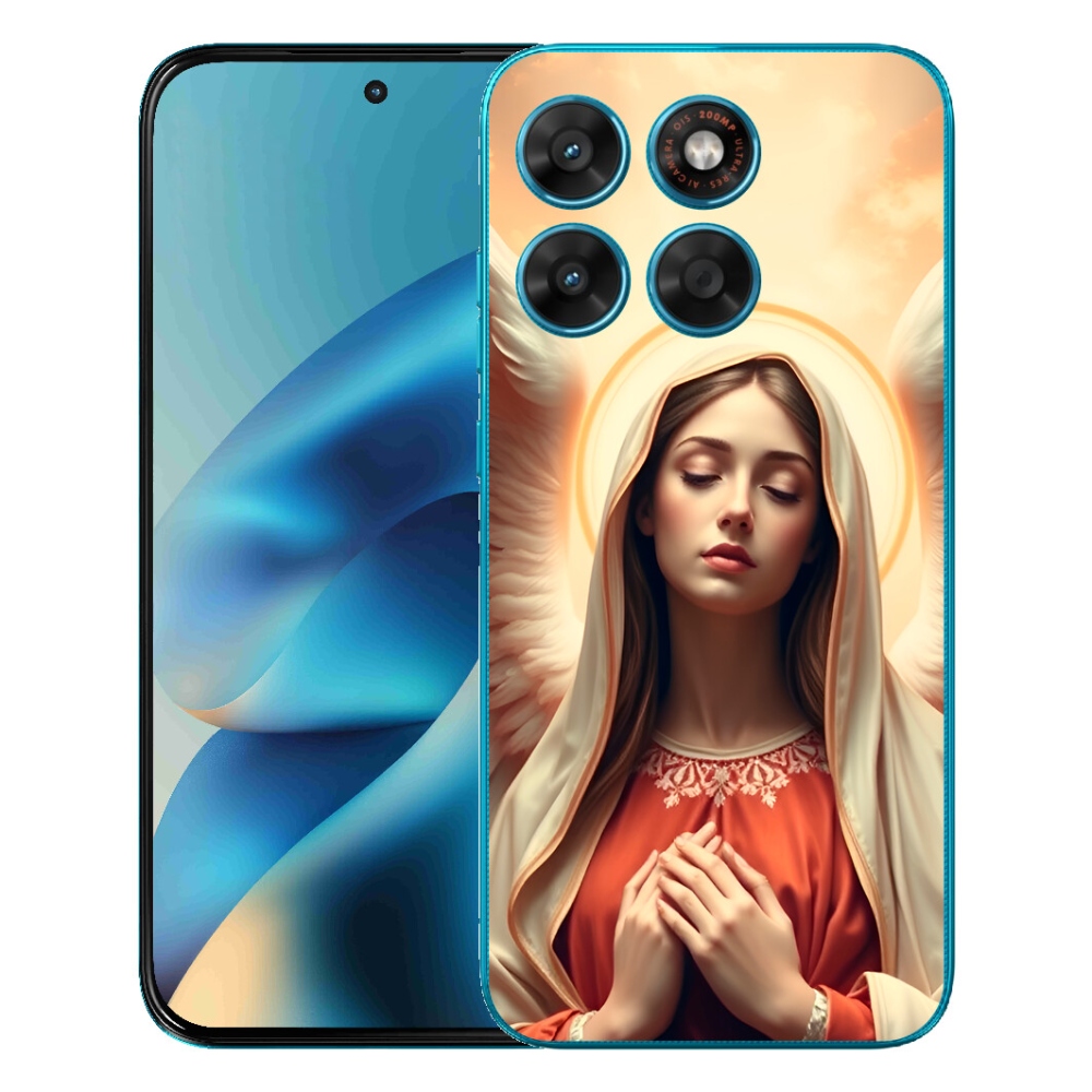 Gélový obal mmCase pre Motorola Moto G87/G77/G67 – náboženský motív