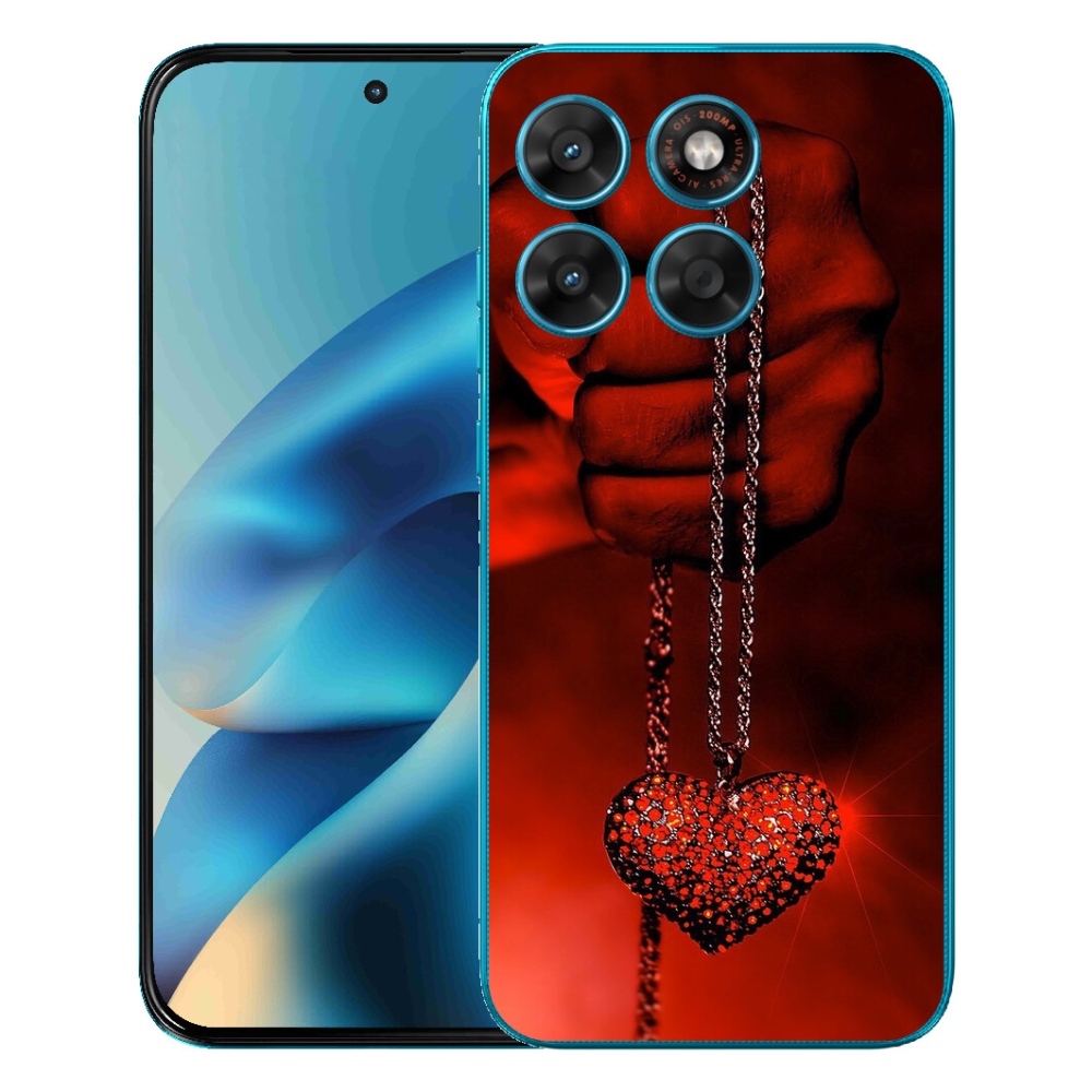 Gélový obal mmCase pre Motorola Moto G87/G77/G67 – náhrdelník