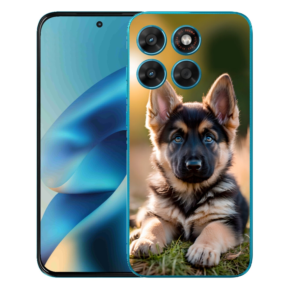 Gélový obal mmCase pre Motorola Moto G87/G77/G67 – nemecký ovčiak v prírode
