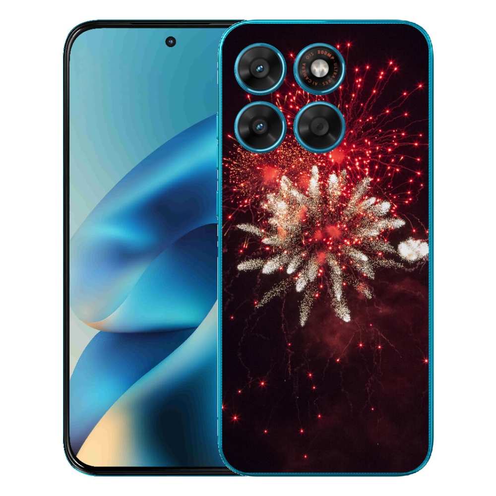 Gélový obal mmCase pre Motorola Moto G87/G77/G67 – ohňostroj