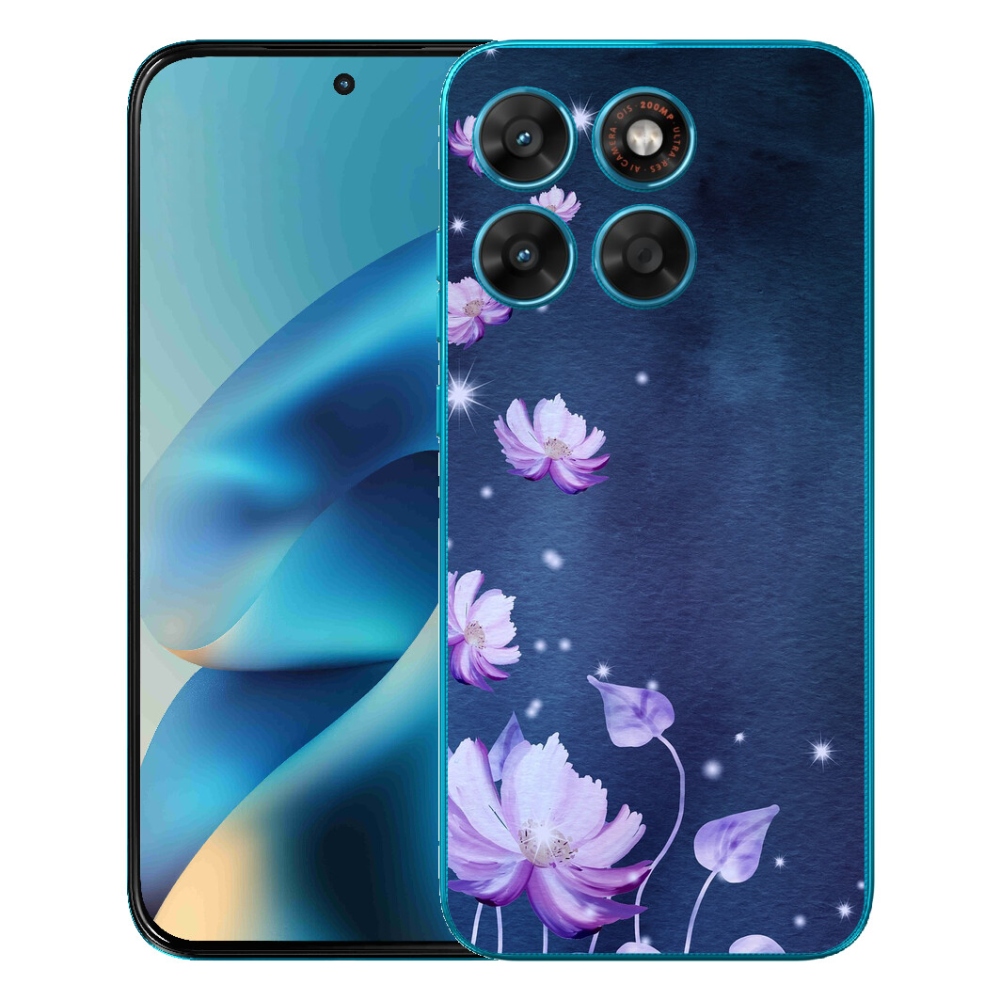 Gélový obal mmCase pre Motorola Moto G87/G77/G67 – padajúce kvety