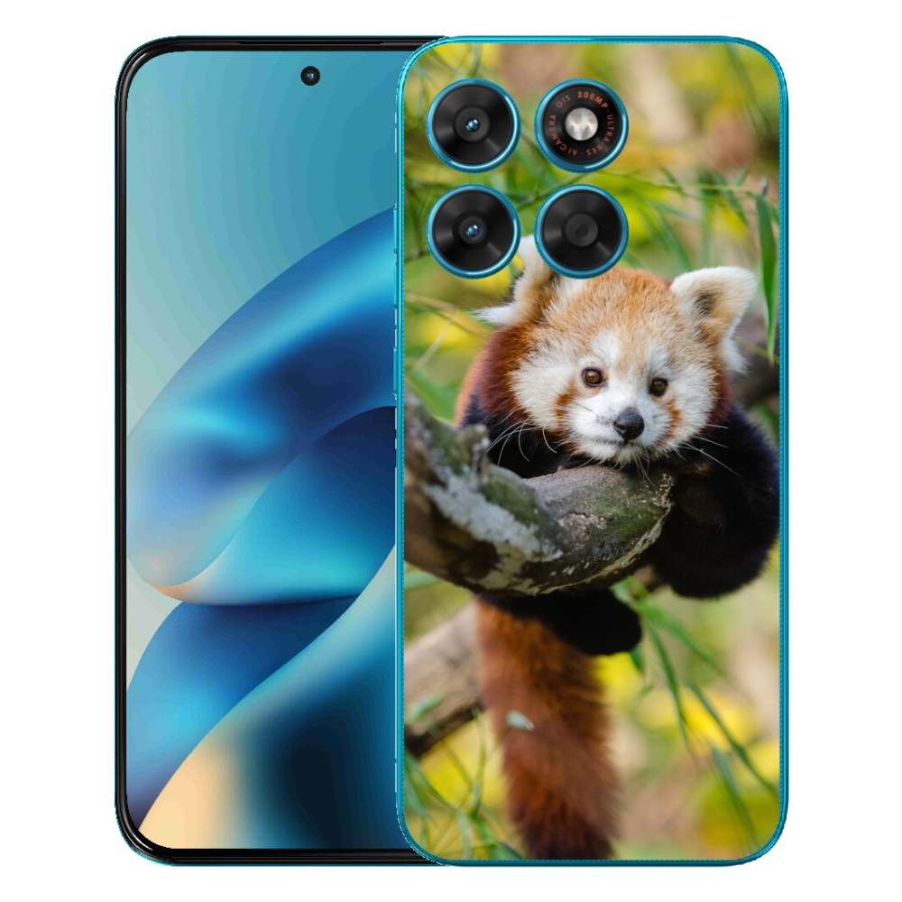 Gélový obal mmCase pre Motorola Moto G87/G77/G67 – červená panda