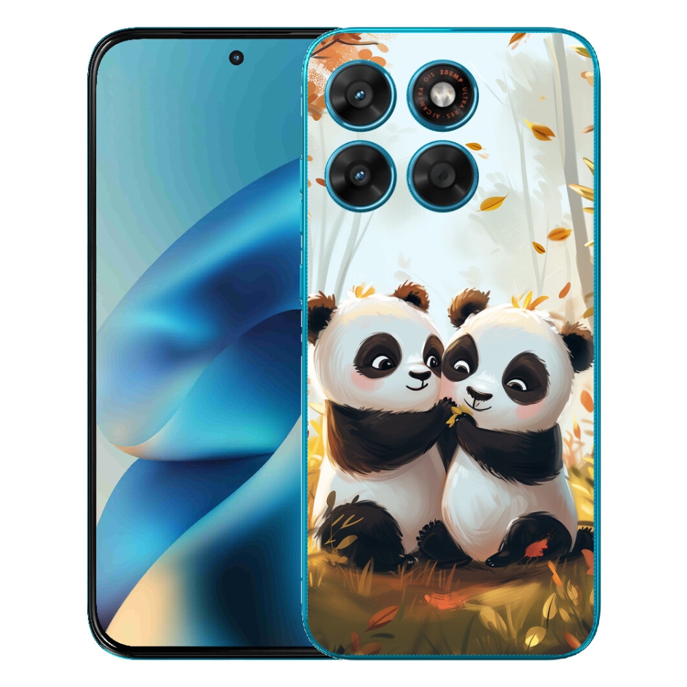 Gélový obal mmCase pre Motorola Moto G87/G77/G67 – pandy