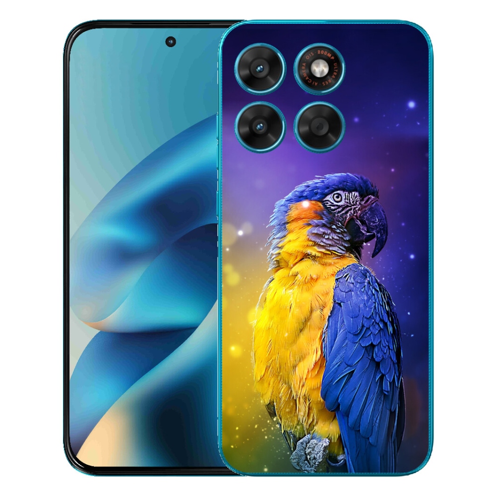 Gélový obal mmCase pre Motorola Moto G87/G77/G67 – papagáj ara 1