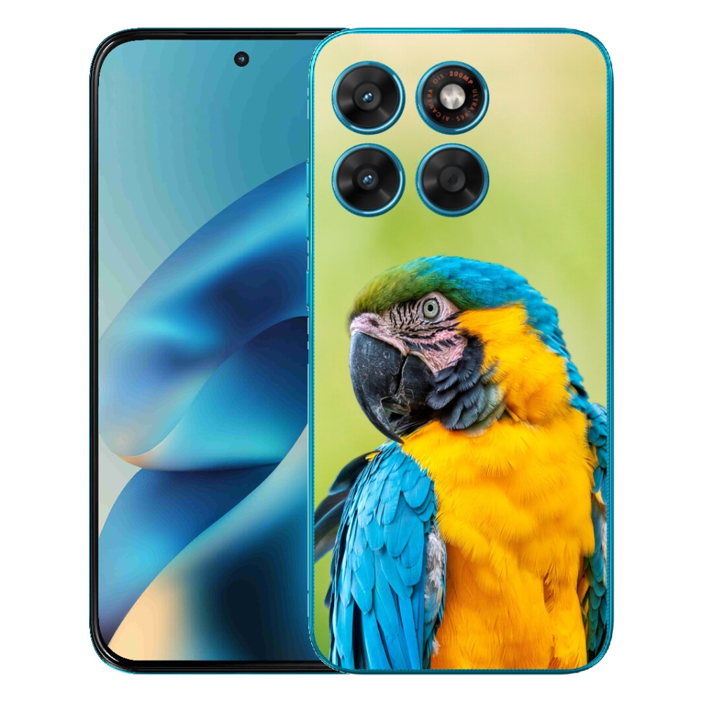 Gélový obal mmCase pre Motorola Moto G87/G77/G67 – papagáj ara 2