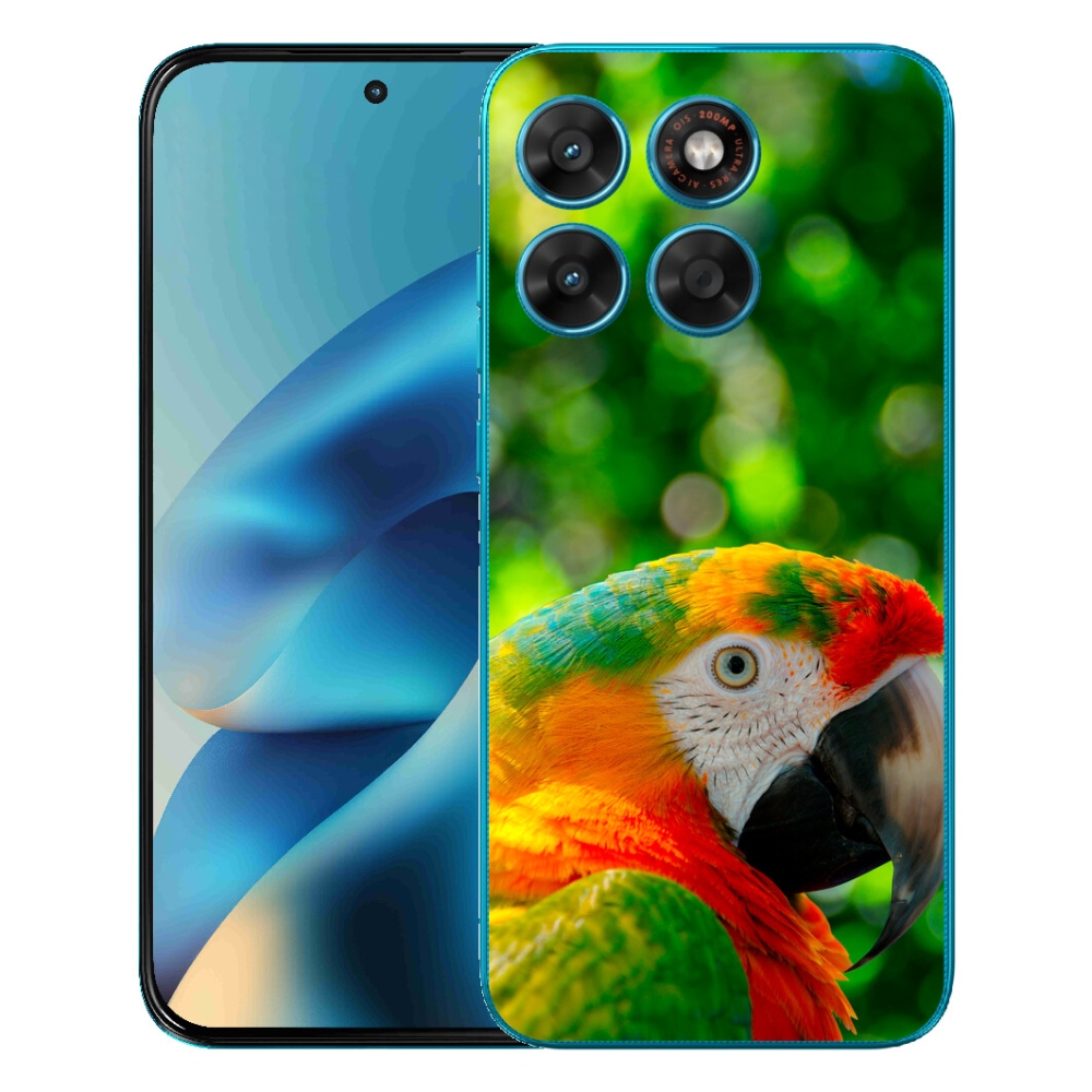 Gélový obal mmCase pre Motorola Moto G87/G77/G67 – papagáj ara 3