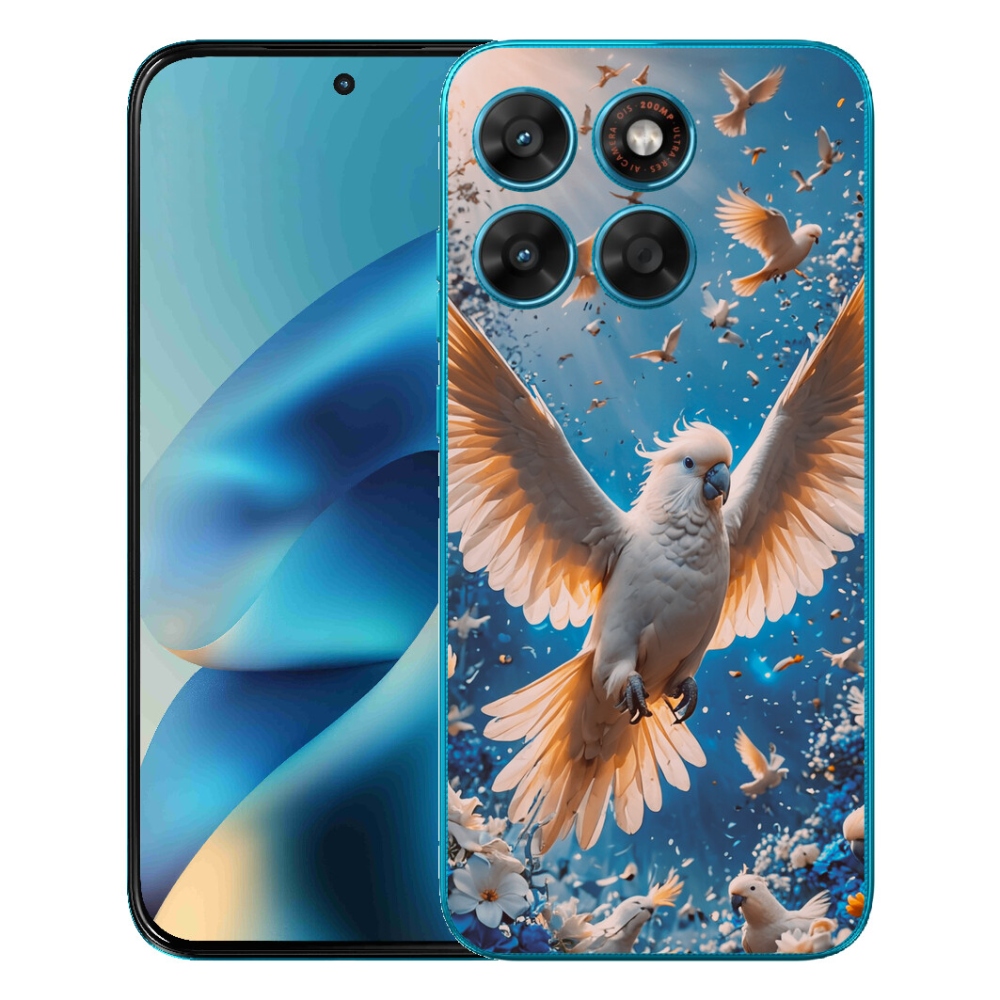 Gélový obal mmCase pre Motorola Moto G87/G77/G67 – kakadu